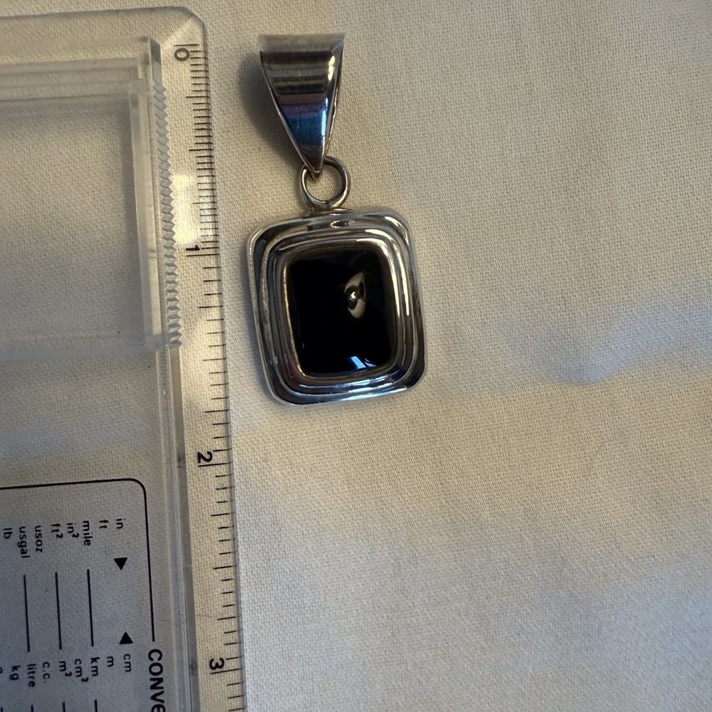 Silpada Silver and Black Pendant